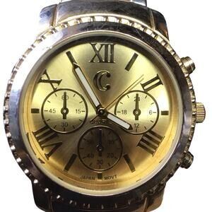 Charming Charlie Gold Toned Chronograph Style Watch